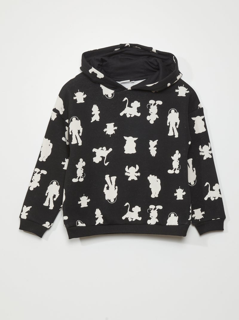 Sweat à capuche - 100 ans de 'Disney' Noir - Kiabi