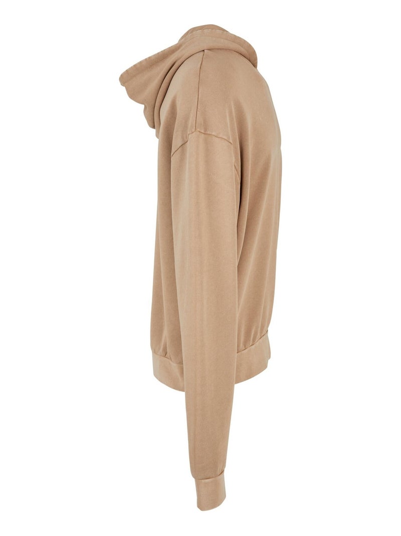 Sweat à capuche - build your brand Beige - Kiabi