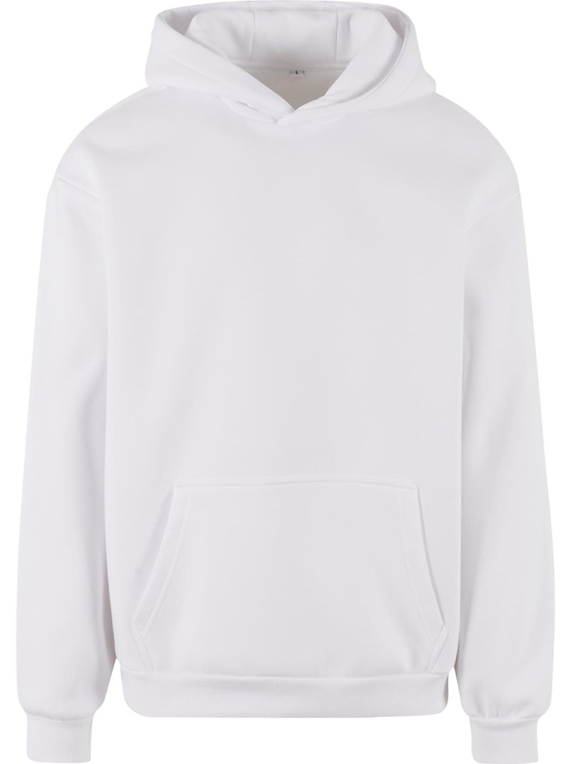 Sweat à capuche - build your brand Blanc - Kiabi