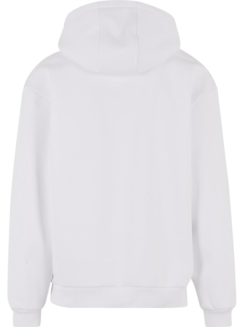 Sweat à capuche - build your brand Blanc - Kiabi