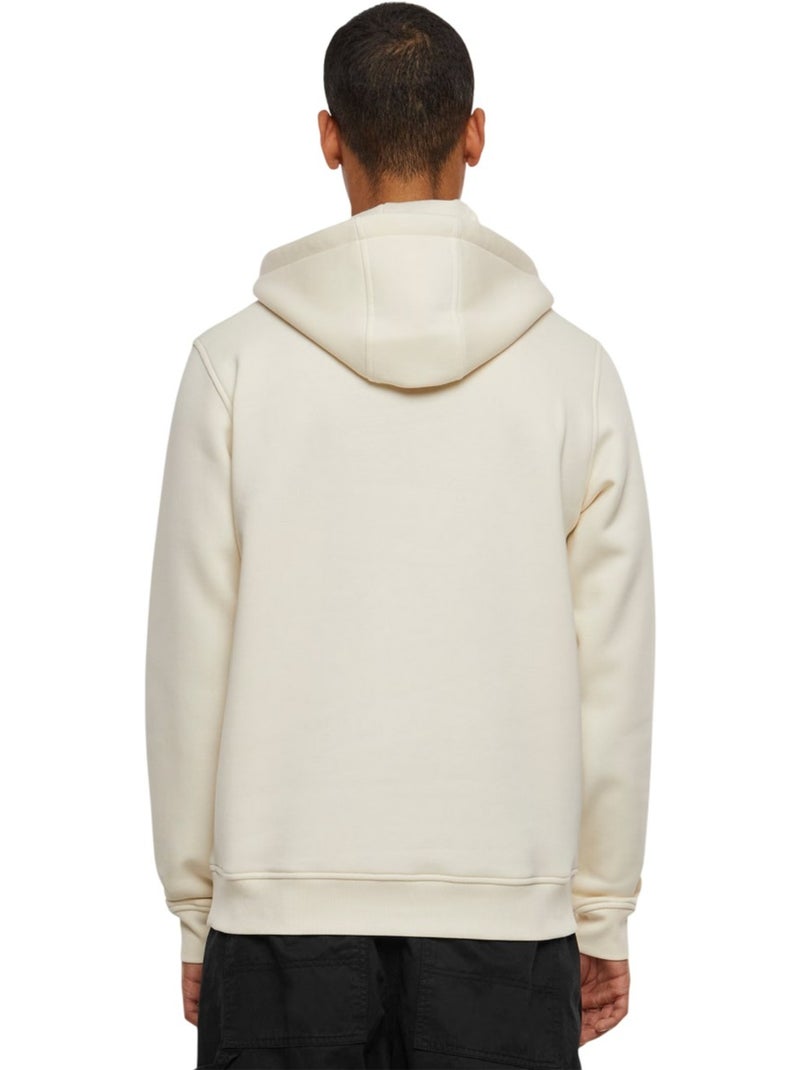 Sweat à capuche - build your brand Blanc nacré - Kiabi