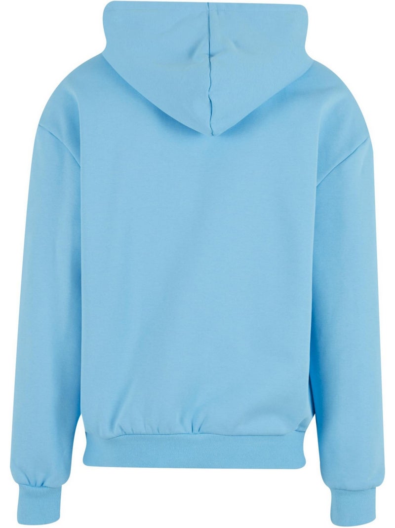 Sweat à capuche - build your brand Bleu ciel - Kiabi