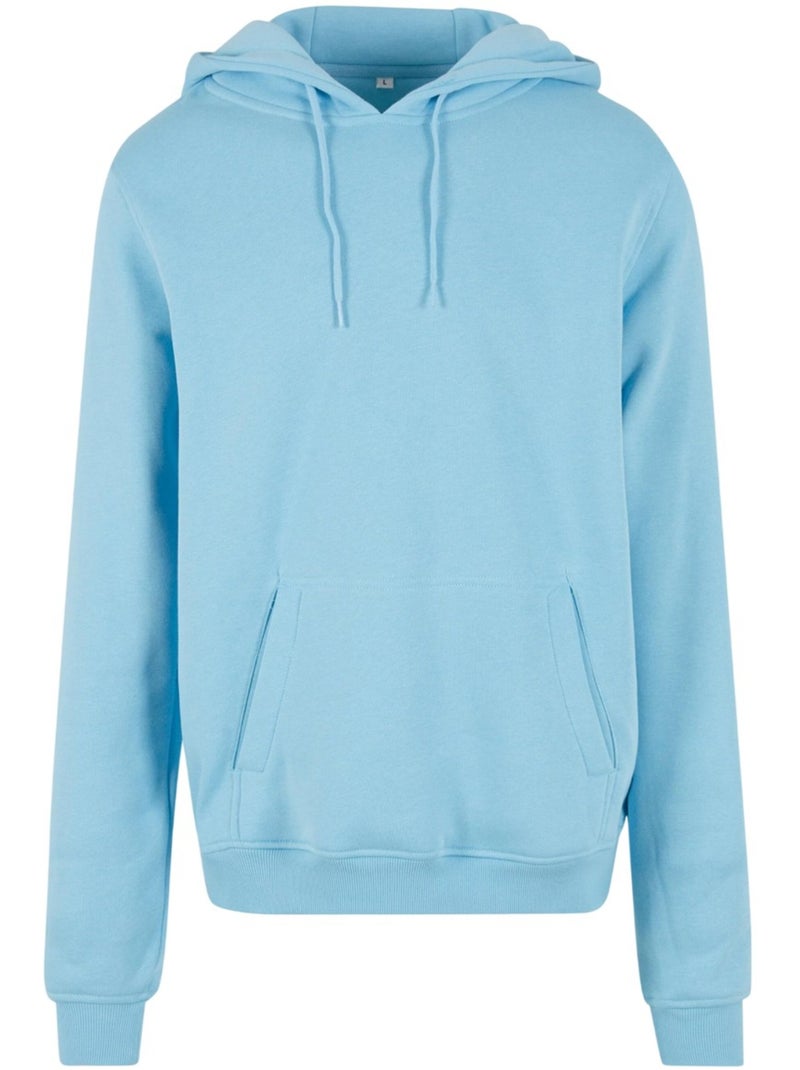 Sweat à capuche - build your brand Bleu ciel - Kiabi