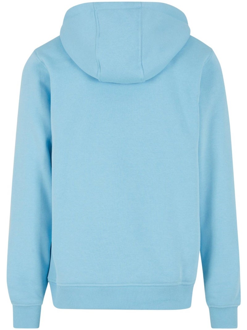 Sweat à capuche - build your brand Bleu ciel - Kiabi