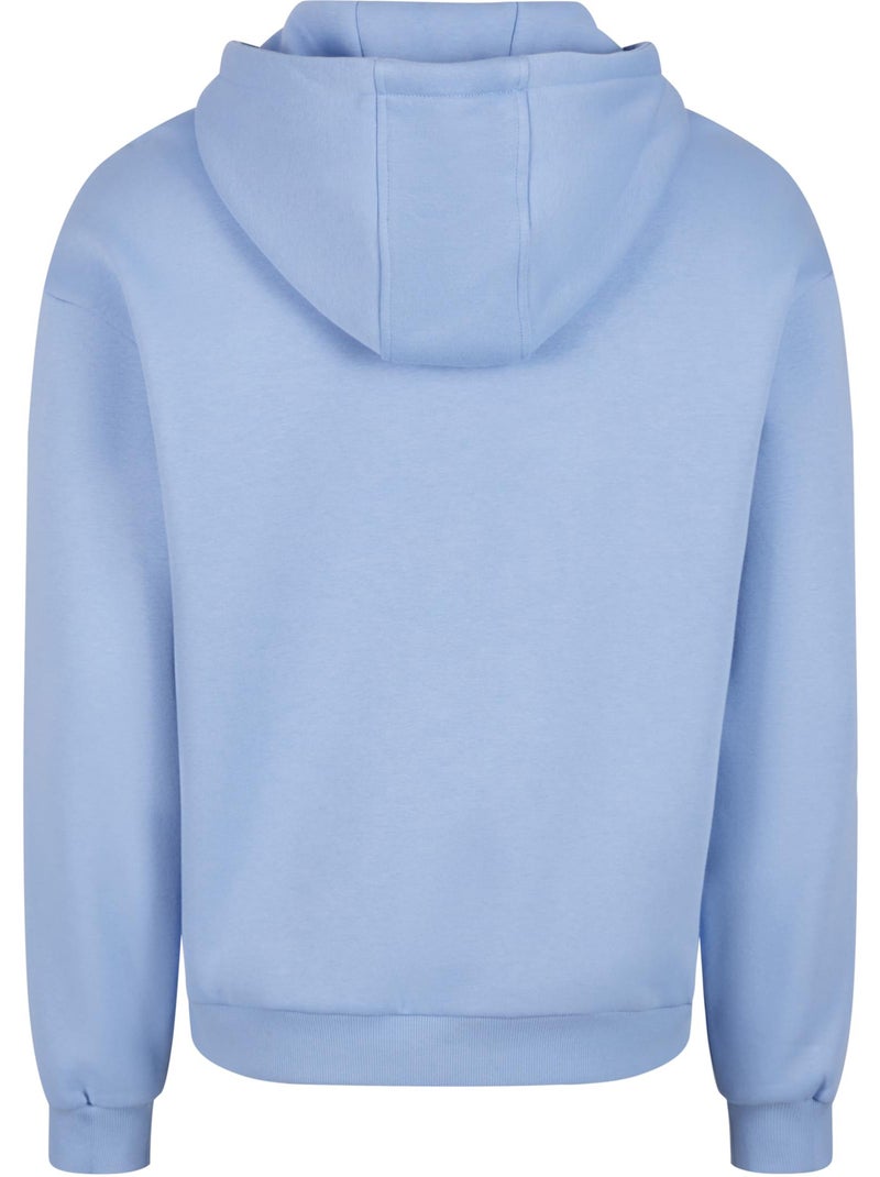 Sweat à capuche - build your brand Bleu clair - Kiabi
