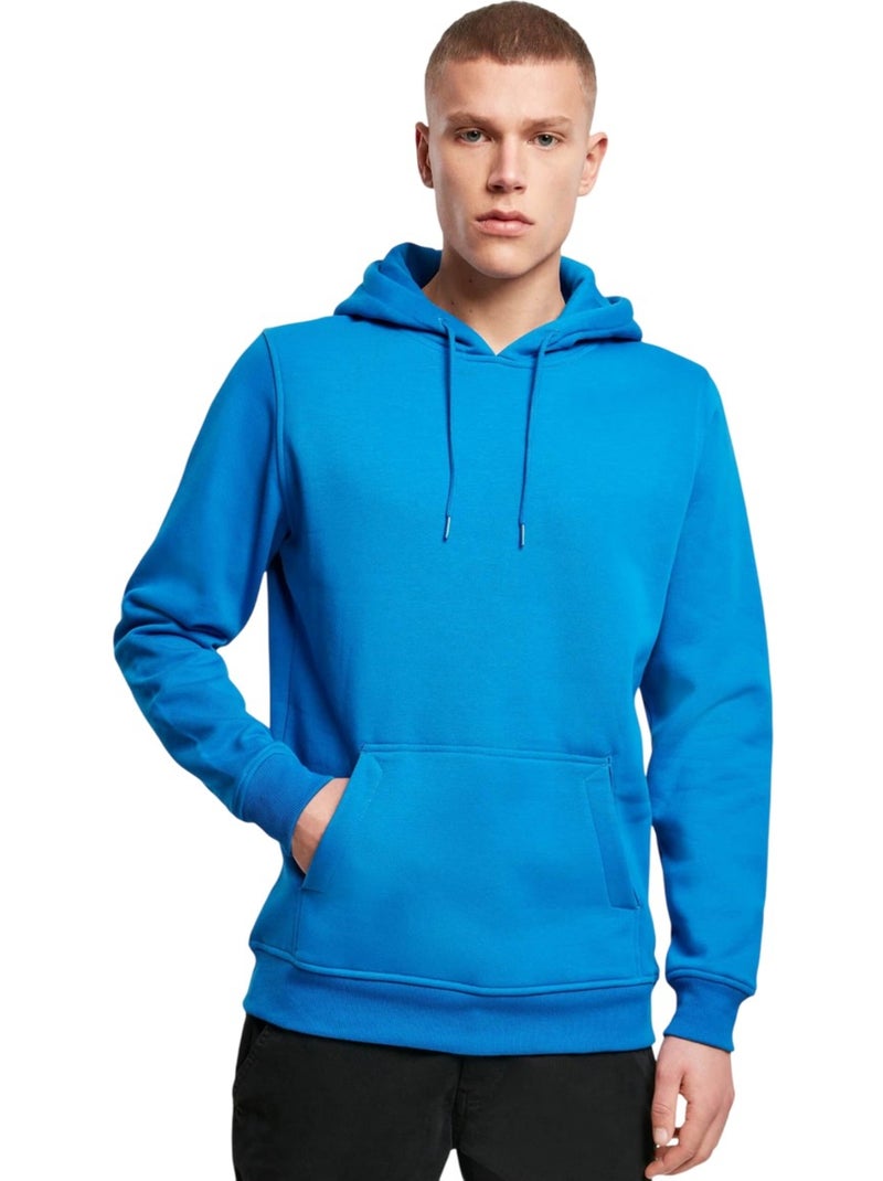 Sweat à capuche - build your brand Bleu cobalt - Kiabi