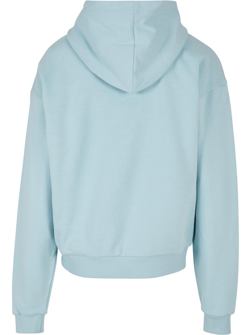 Sweat à capuche - build your brand Bleu méditerranée - Kiabi