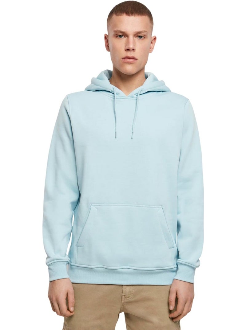 Sweat à capuche - build your brand Bleu méditerranée - Kiabi