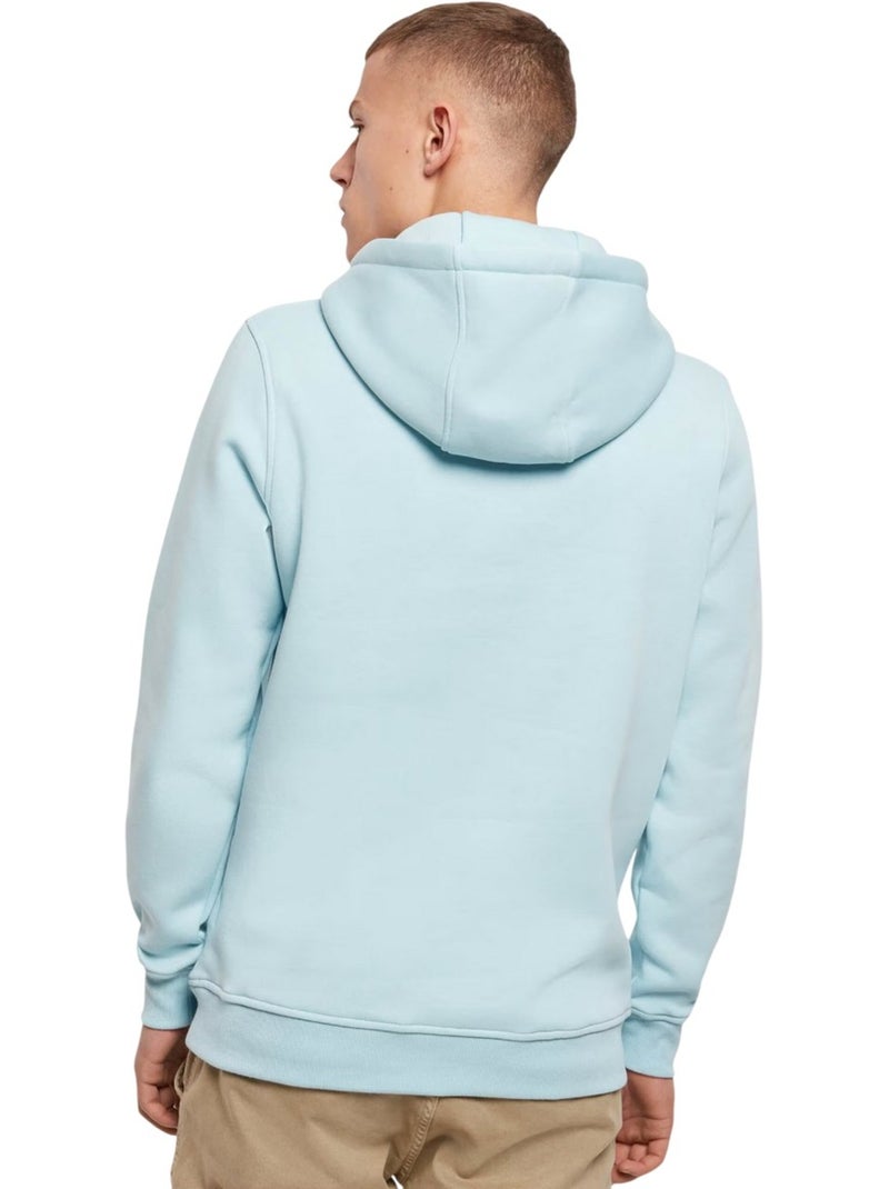 Sweat à capuche - build your brand Bleu méditerranée - Kiabi