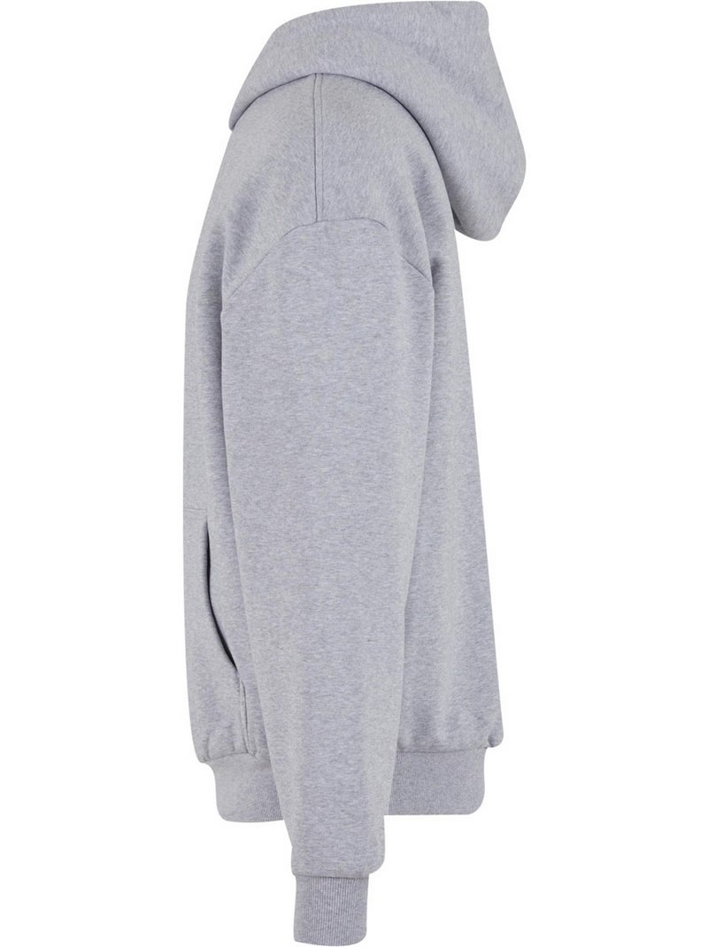 Sweat à capuche - build your brand Gris chiné - Kiabi