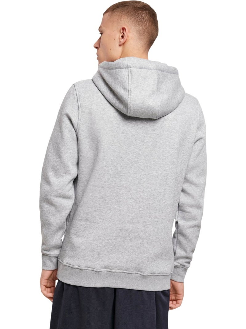 Sweat à capuche - build your brand Gris chiné - Kiabi