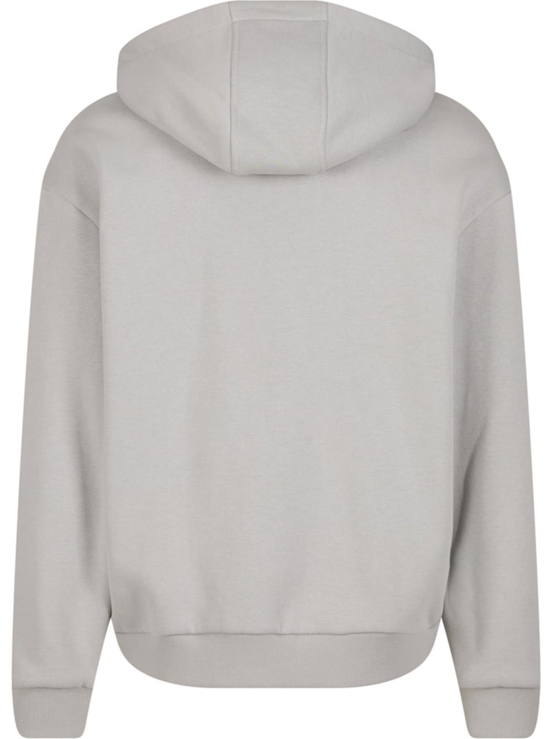 Sweat à capuche - build your brand Gris moyen - Kiabi