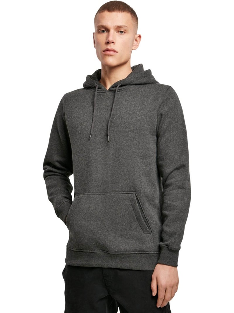 Sweat à capuche - build your brand Gris Noir - Kiabi