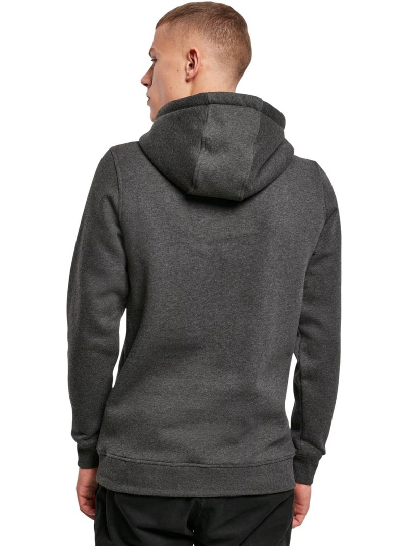 Sweat à capuche - build your brand Gris Noir - Kiabi