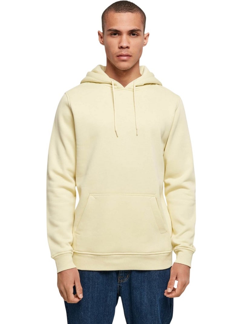Sweat à capuche - build your brand Jaune clair - Kiabi