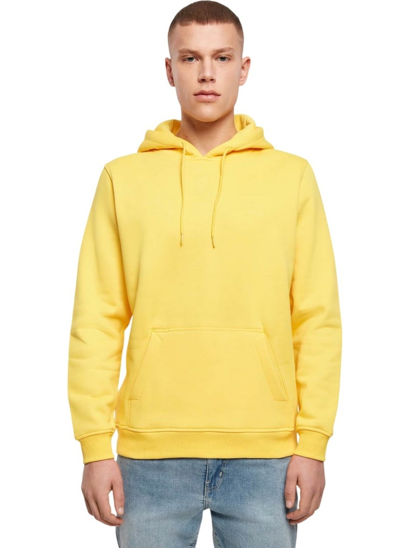 Sweat à capuche - build your brand Jaune - Kiabi