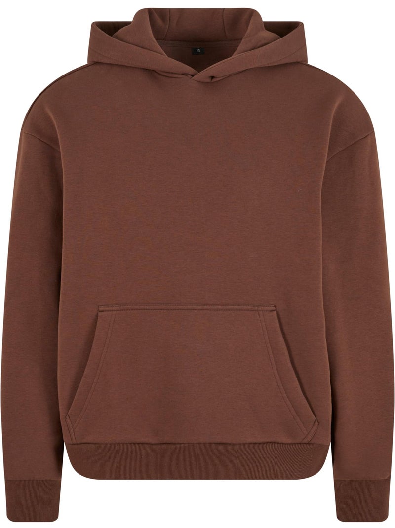 Sweat à capuche - build your brand Marron foncé - Kiabi