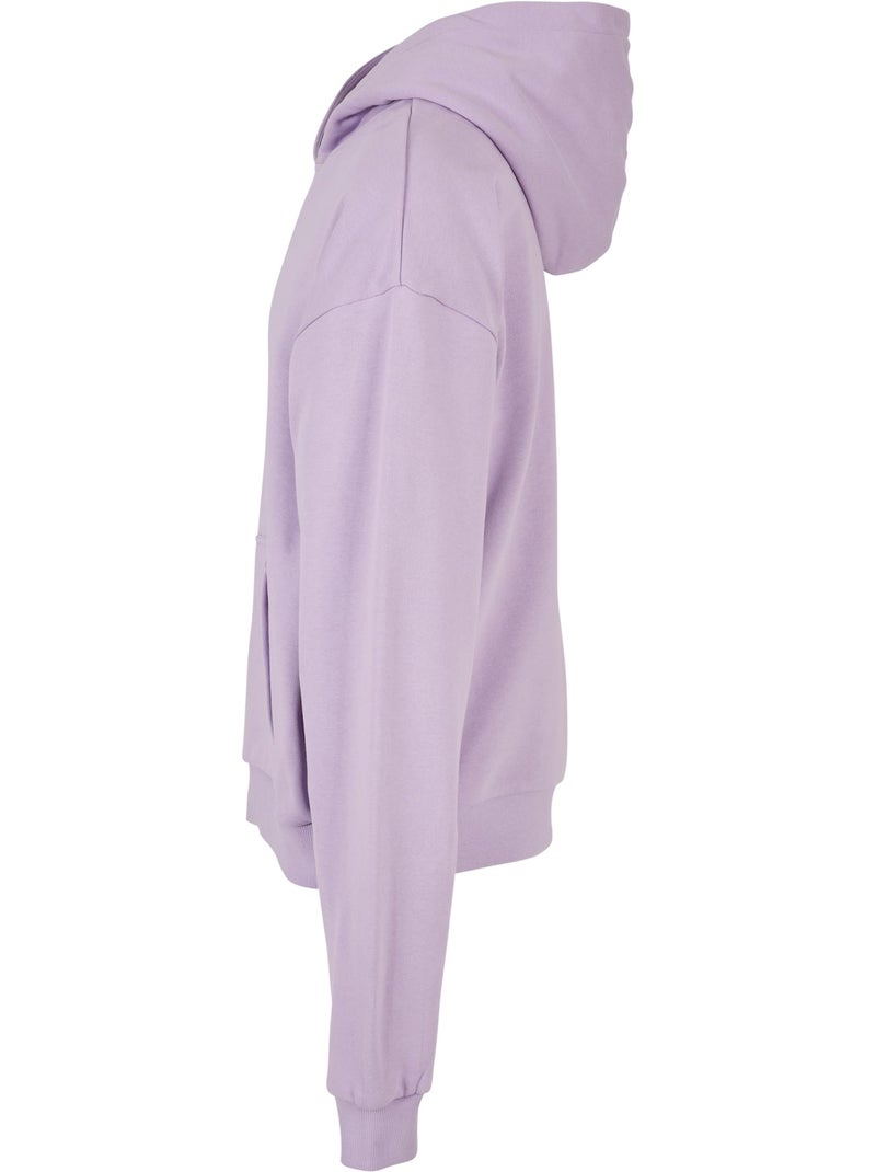 Sweat à capuche - build your brand Mauve lilas - Kiabi
