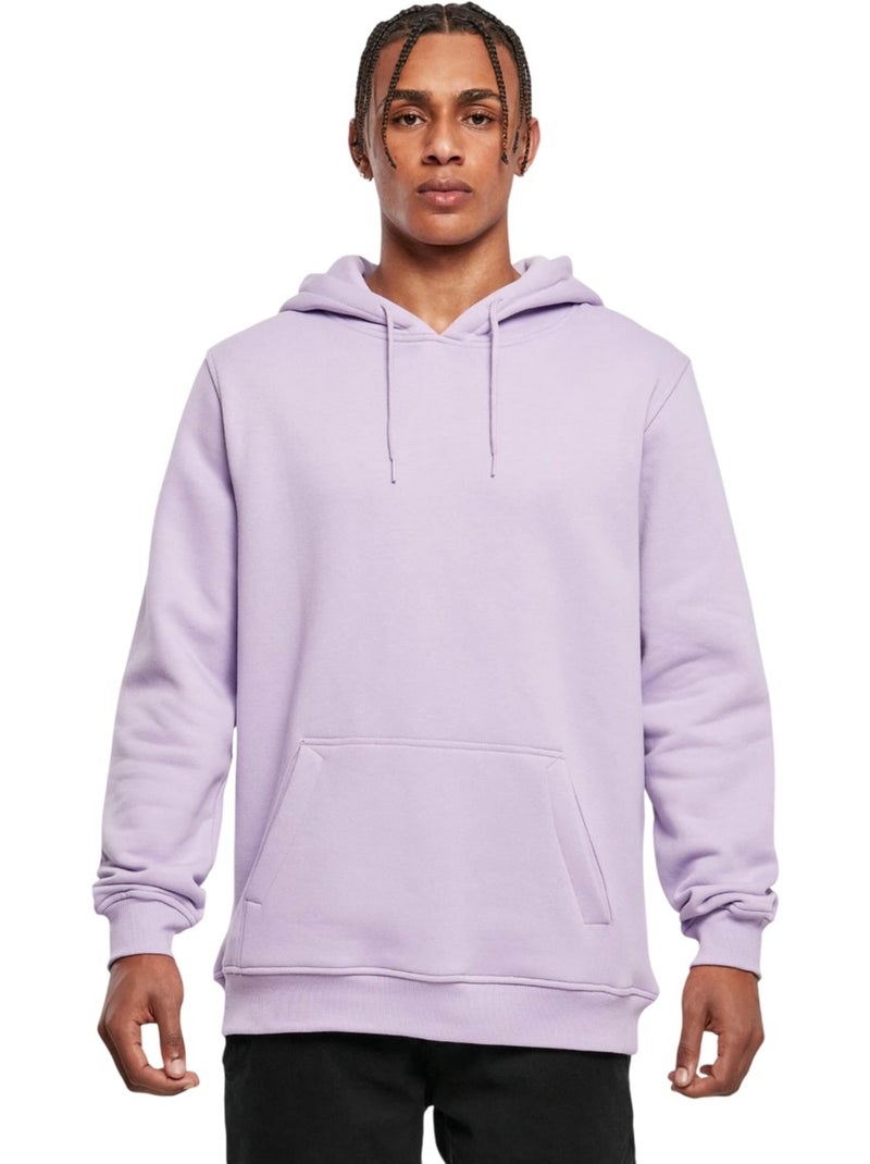 Sweat à capuche - build your brand Mauve lilas - Kiabi