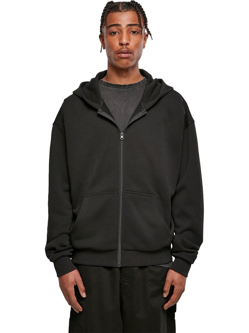 Sweat à capuche - build your brand Noir - Kiabi