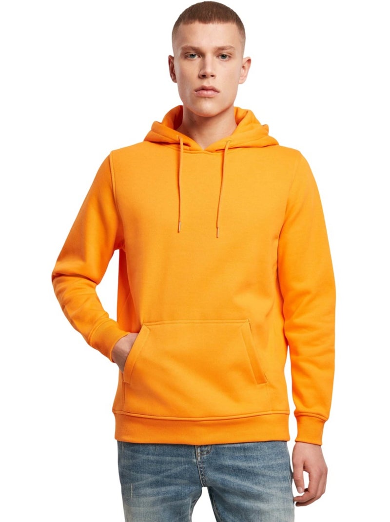 Sweat à capuche - build your brand Orange clair - Kiabi