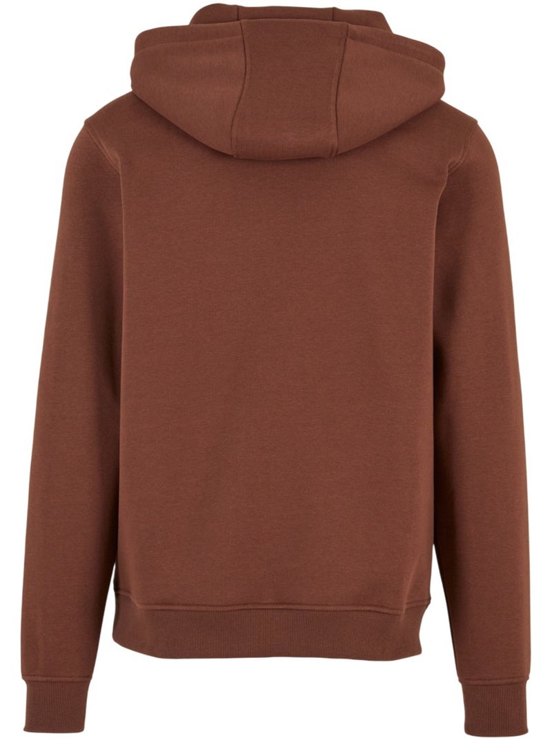 Sweat à capuche - build your brand Orange corail - Kiabi