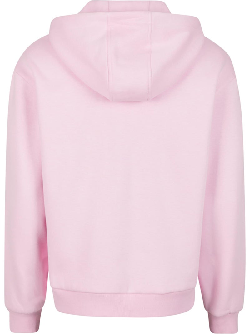 Sweat à capuche - build your brand Rose clair - Kiabi