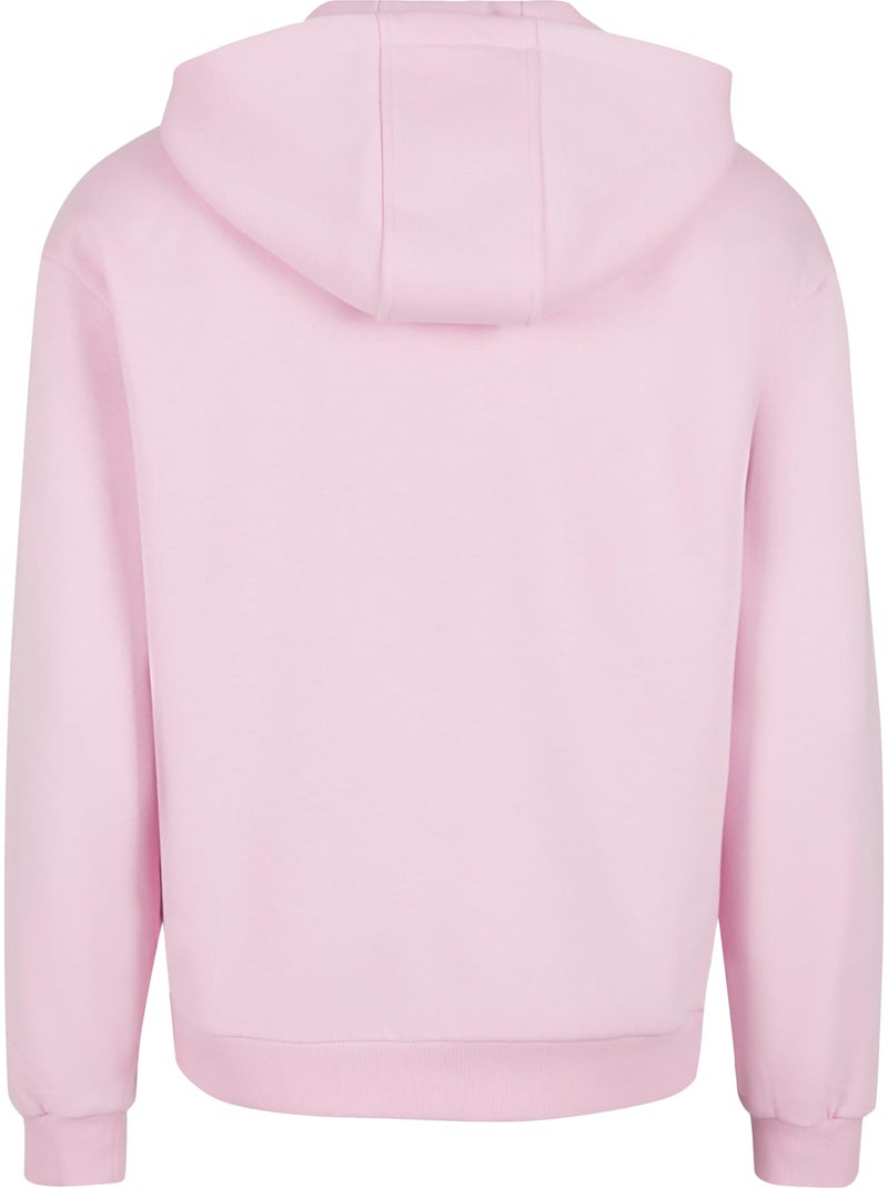 Sweat à capuche - build your brand Rose clair - Kiabi