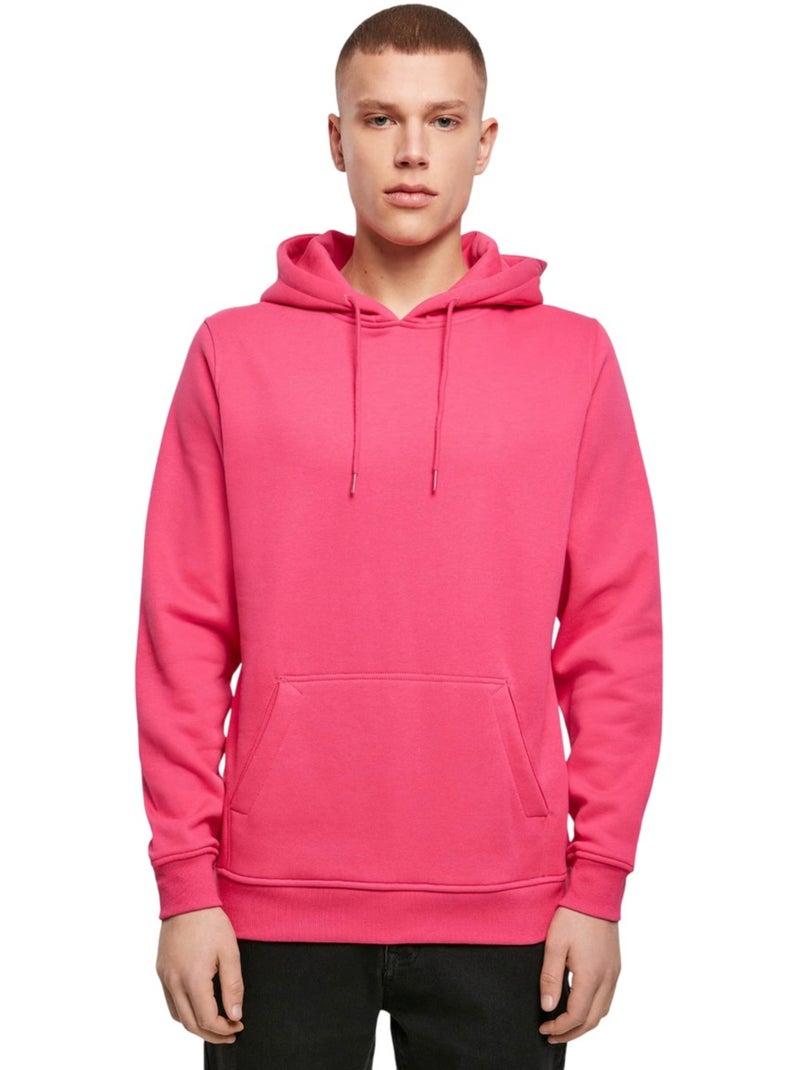 Sweat à capuche - build your brand Rose clair - Kiabi