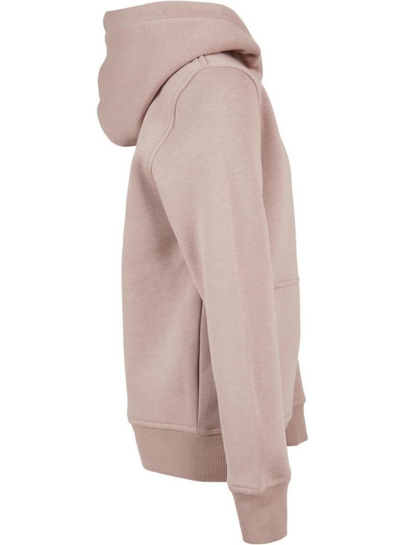 Sweat à capuche - build your brand Rose pâle - Kiabi