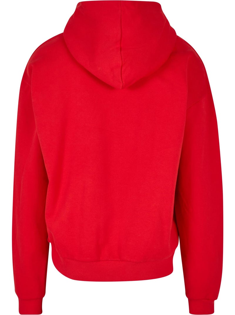 Sweat à capuche - build your brand Rouge clair - Kiabi