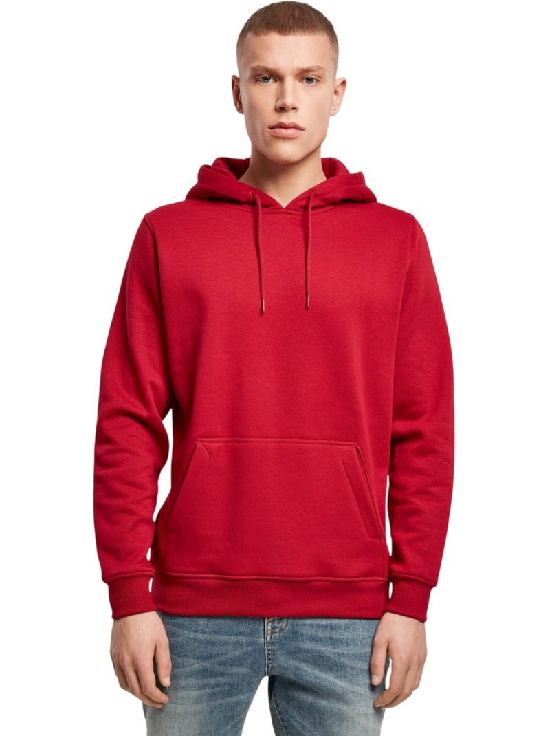 Sweat à capuche - build your brand Rouge - Kiabi