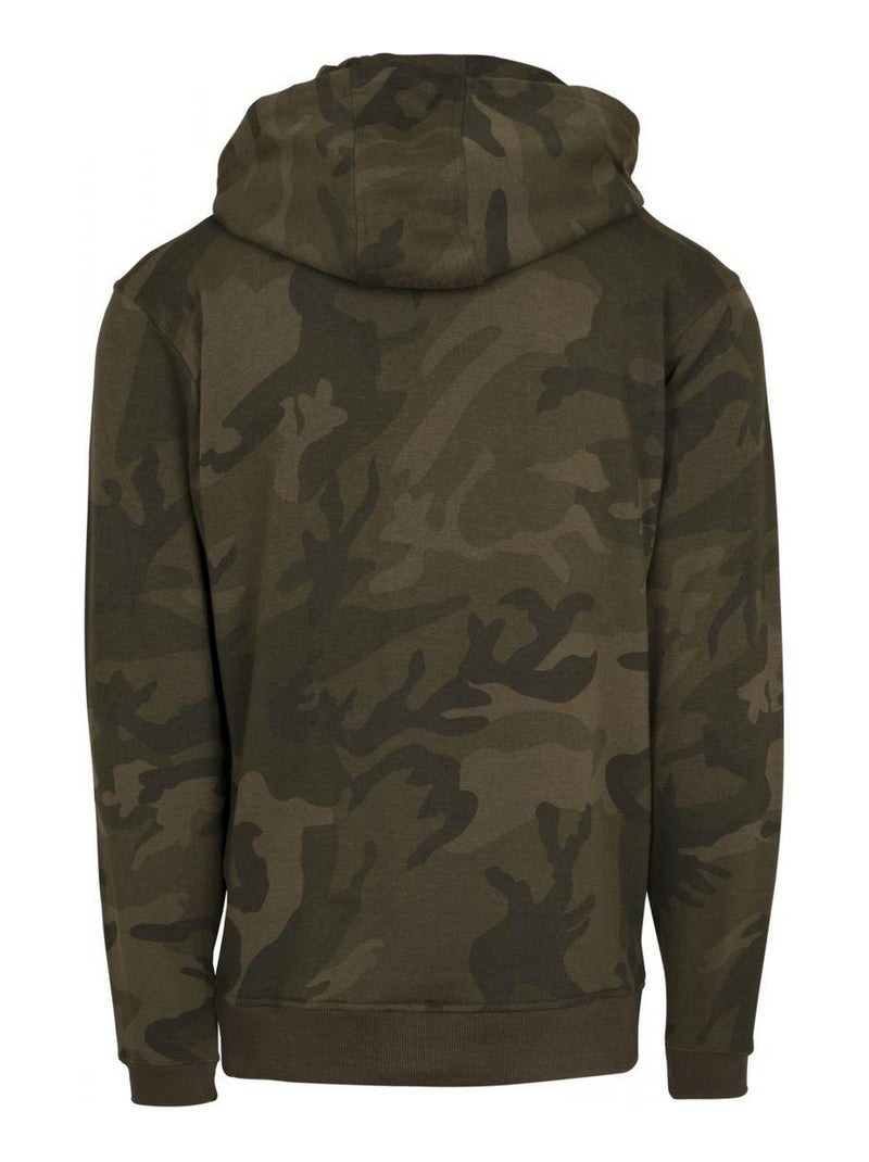 Sweat à capuche - build your brand Vert bouteille - Kiabi