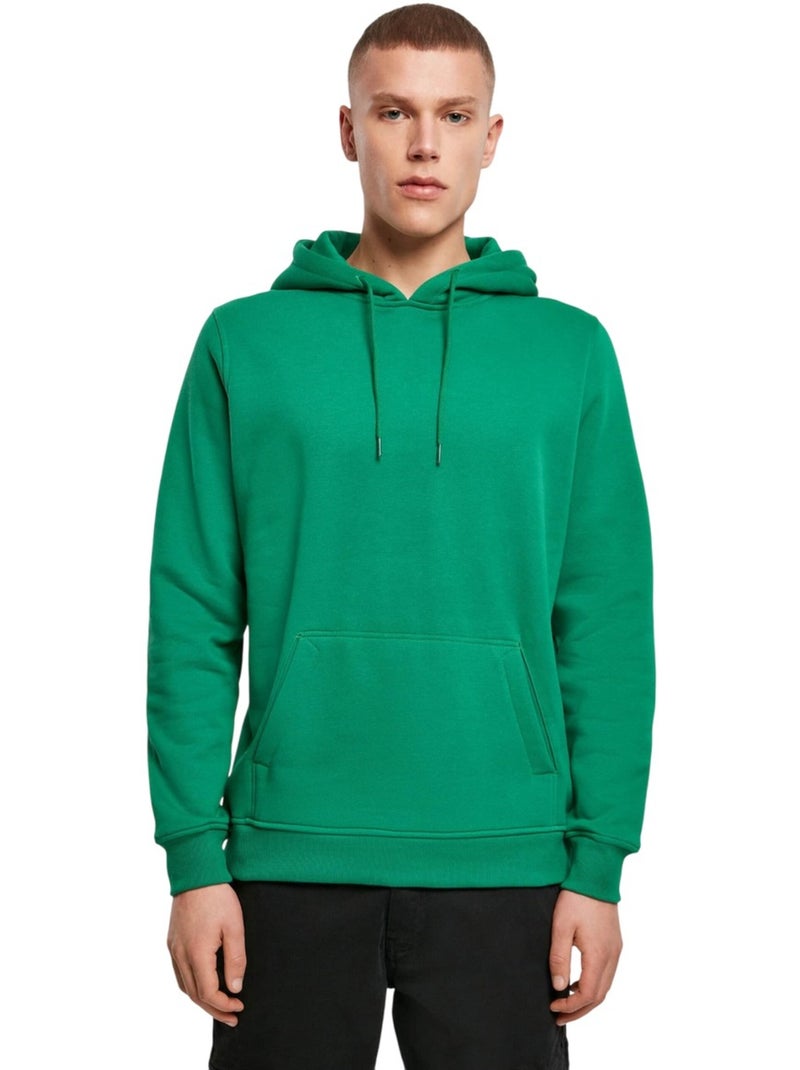Sweat à capuche - build your brand Vert forêt - Kiabi