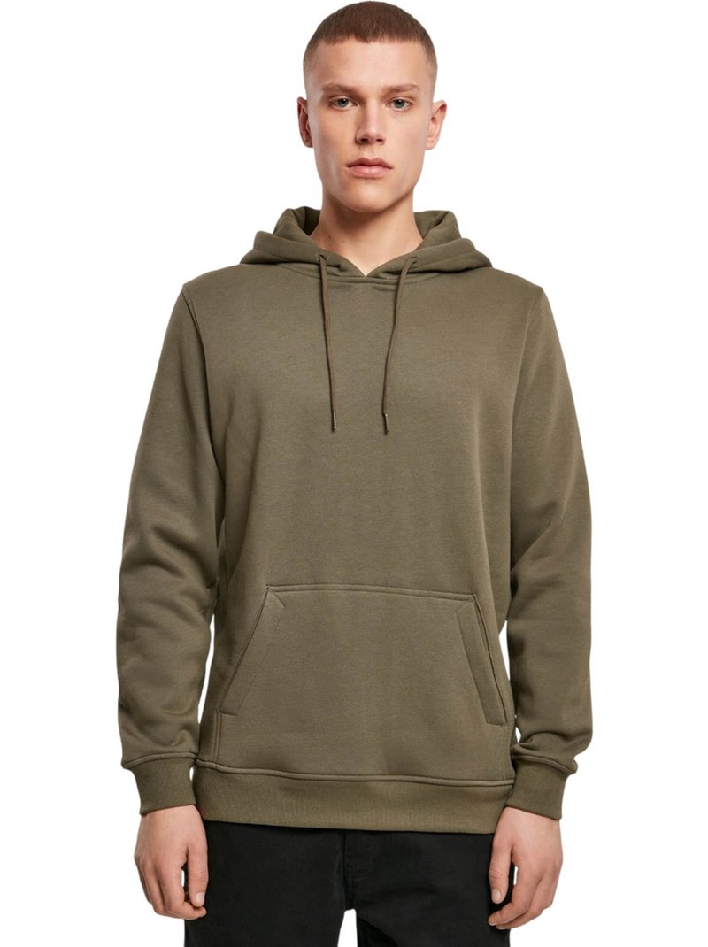 Sweat à capuche - build your brand Vert olive - Kiabi