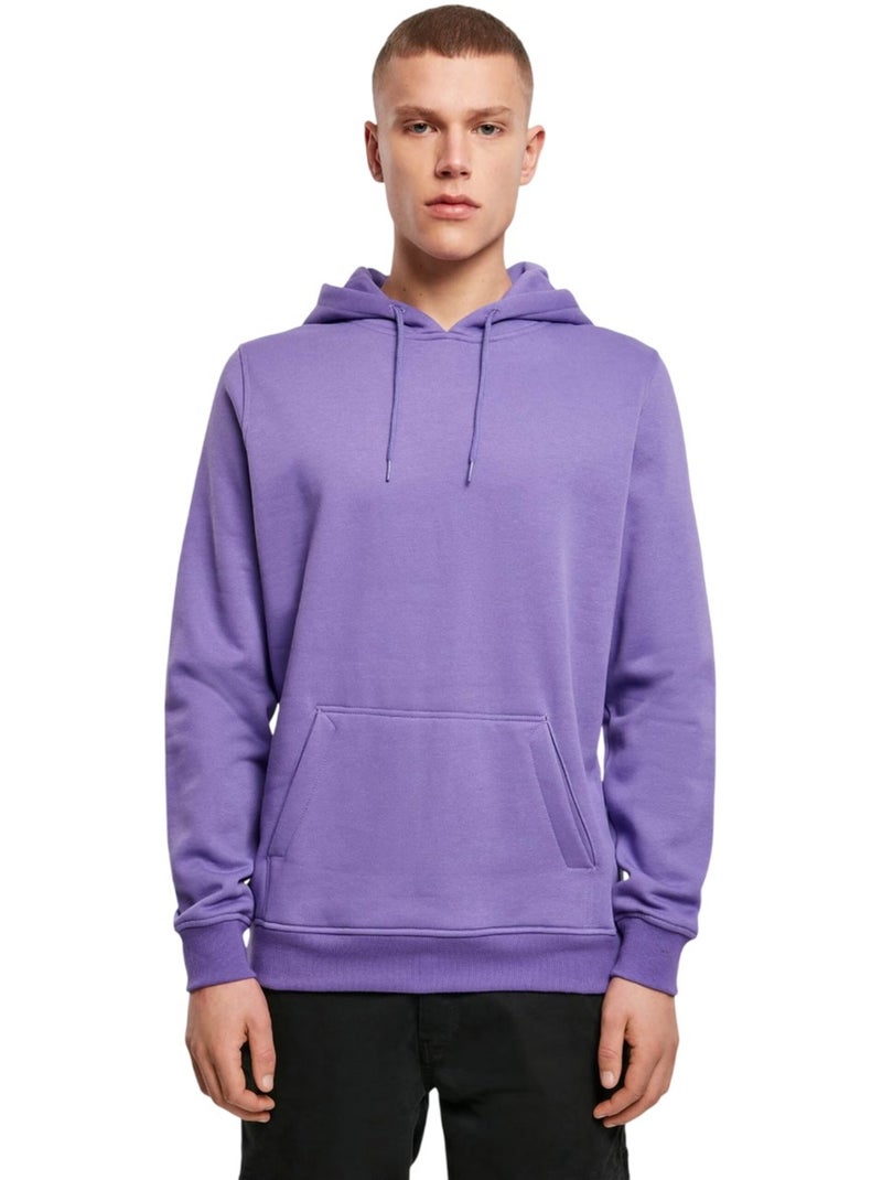 Sweat à capuche - build your brand Violet aubergine - Kiabi