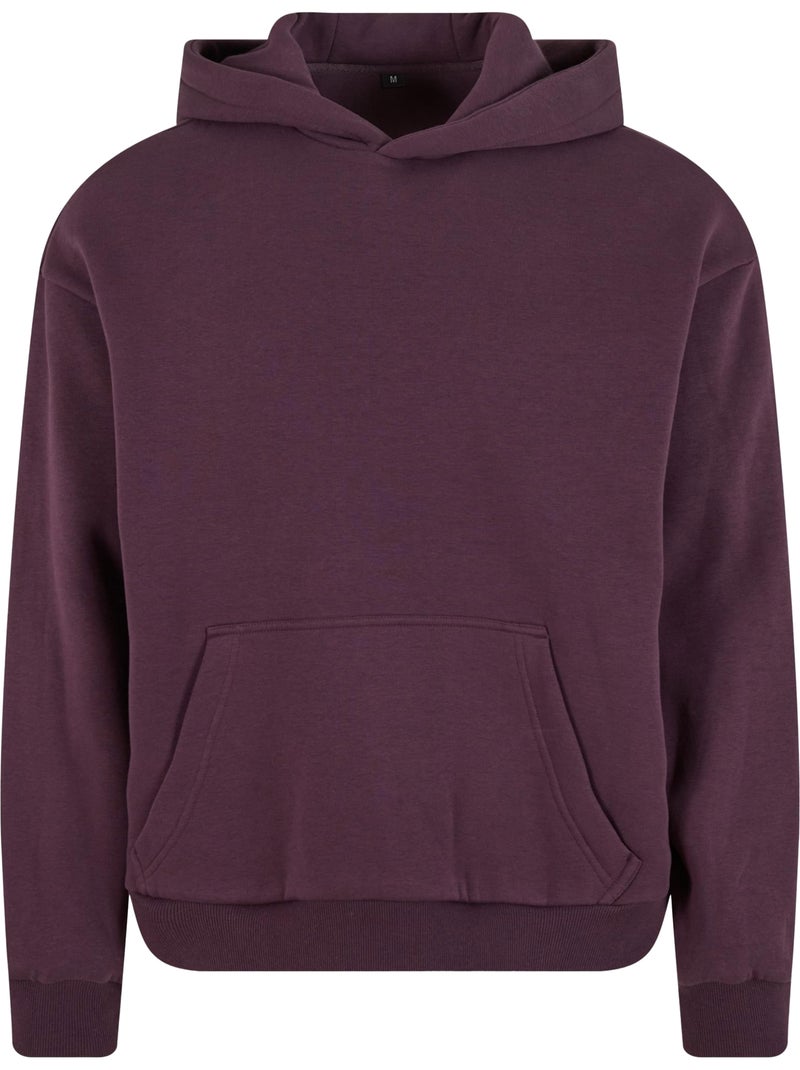 Sweat à capuche - build your brand Violet prune - Kiabi