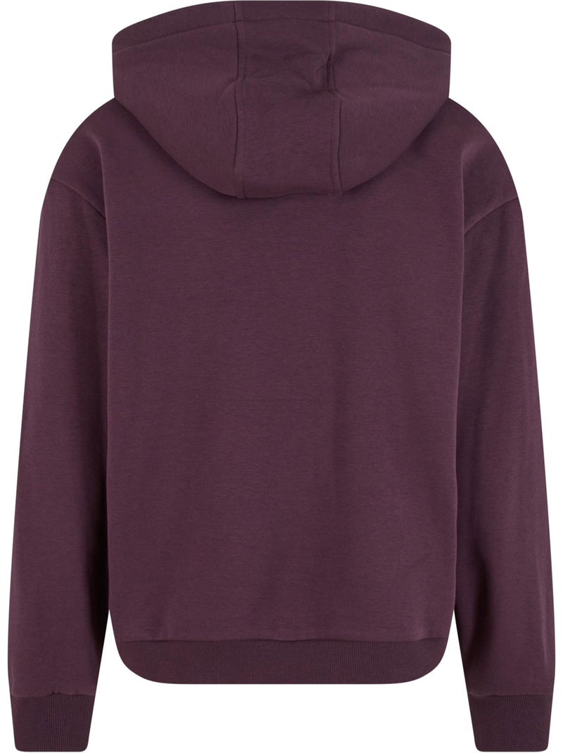 Sweat à capuche - build your brand Violet prune - Kiabi