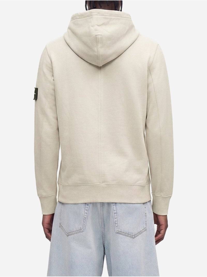 Sweat à capuche - calvin klein Blanc cassé - Kiabi