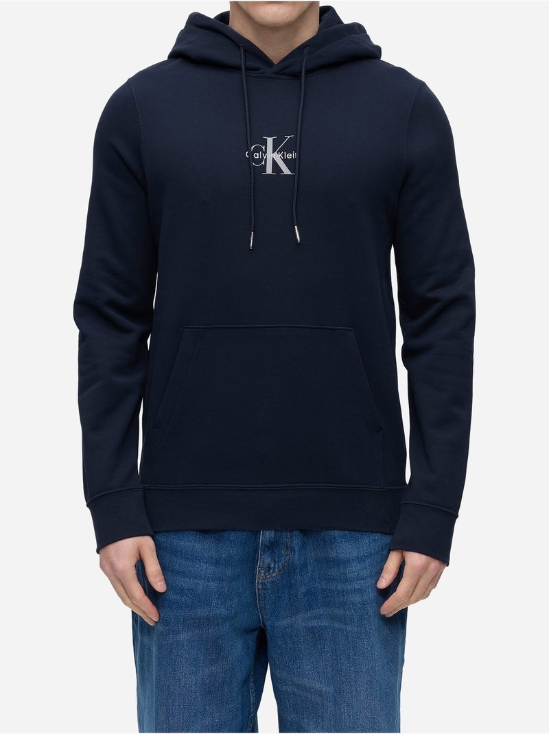 Sweat à capuche - calvin klein Bleu foncé - Kiabi