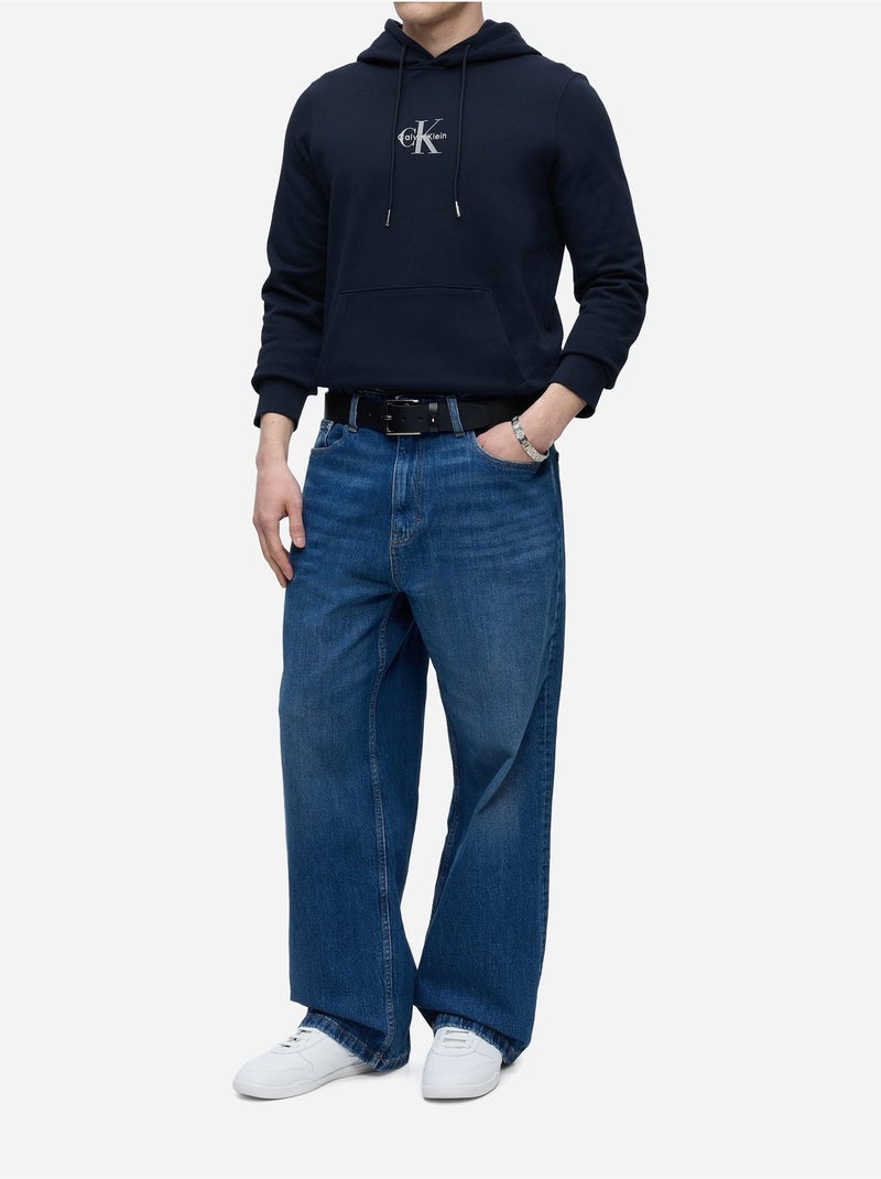 Sweat à capuche - calvin klein Bleu foncé - Kiabi