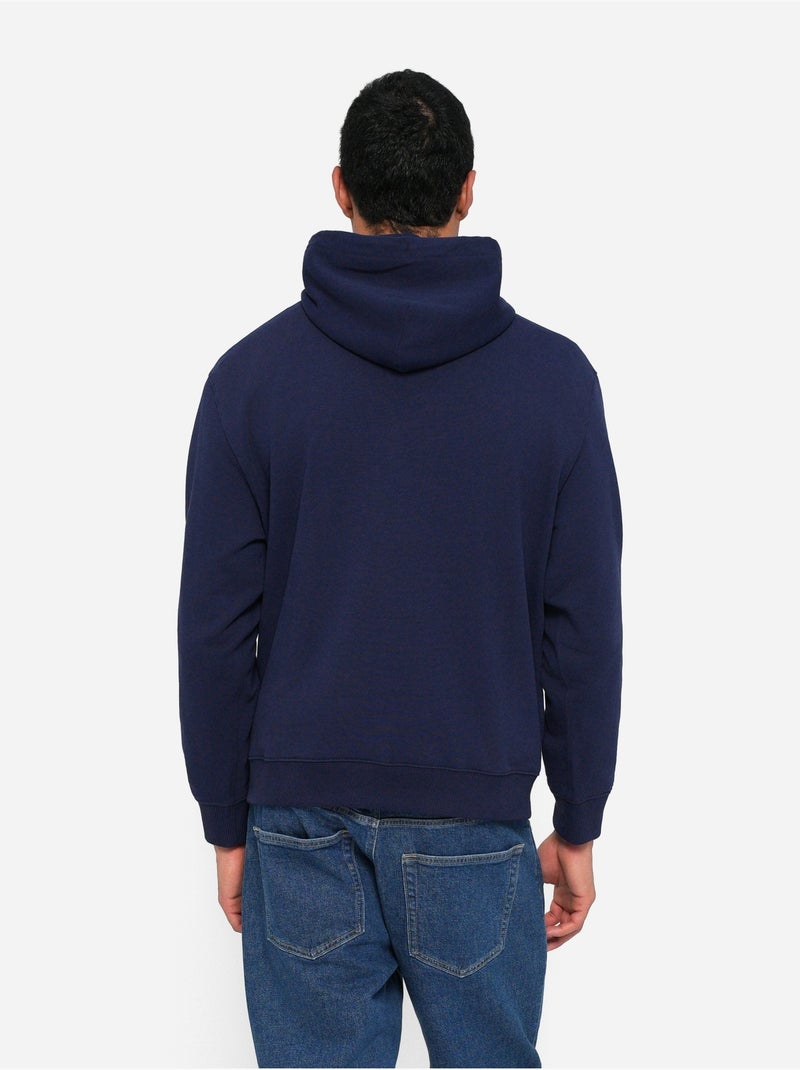 Sweat à capuche - Calvin Klein Bleu marine - Kiabi