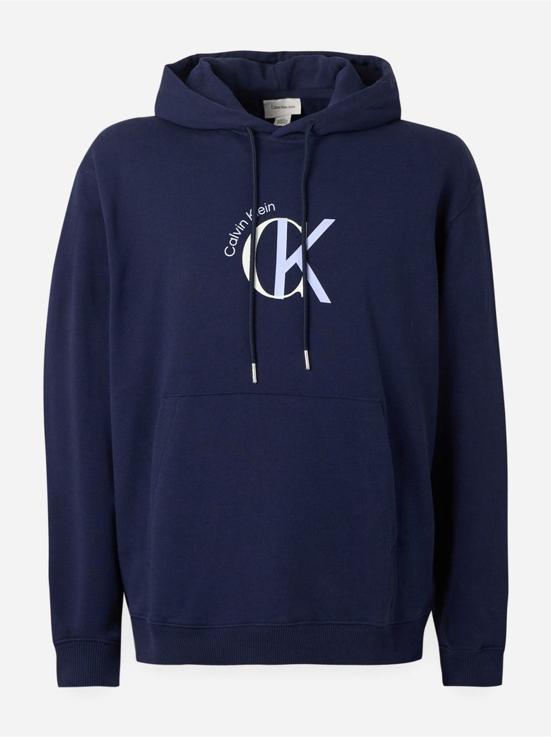 Sweat à capuche - Calvin Klein Bleu marine - Kiabi