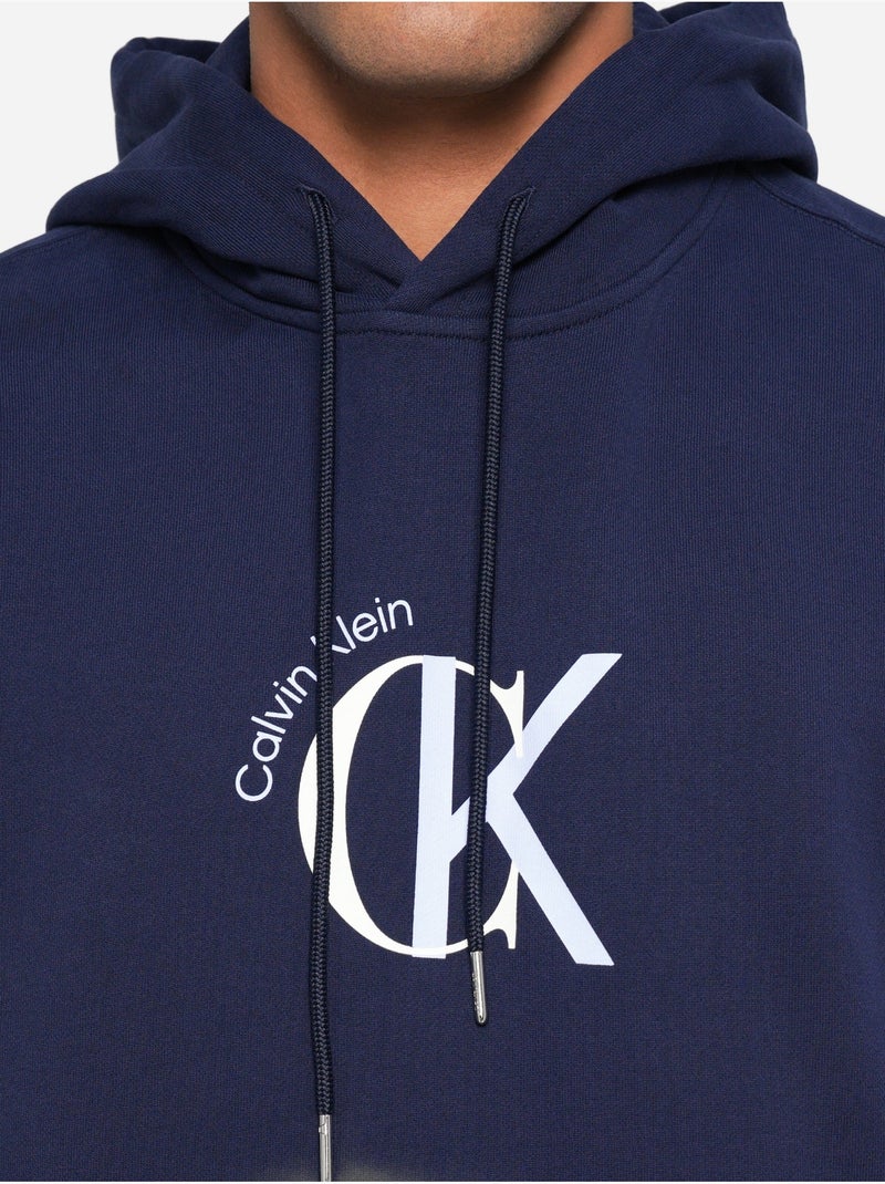 Sweat à capuche - Calvin Klein Bleu marine - Kiabi