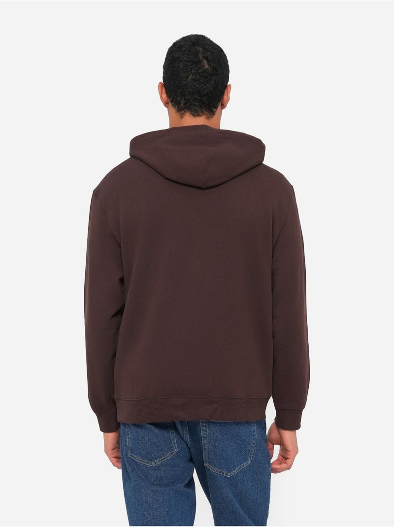 Sweat à capuche - Calvin Klein Marron - Kiabi