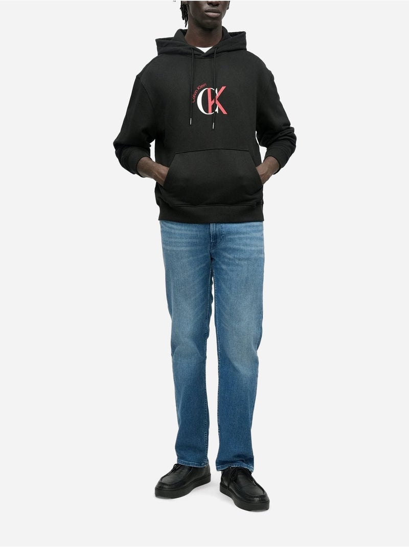 Sweat à capuche - Calvin Klein Noir - Kiabi
