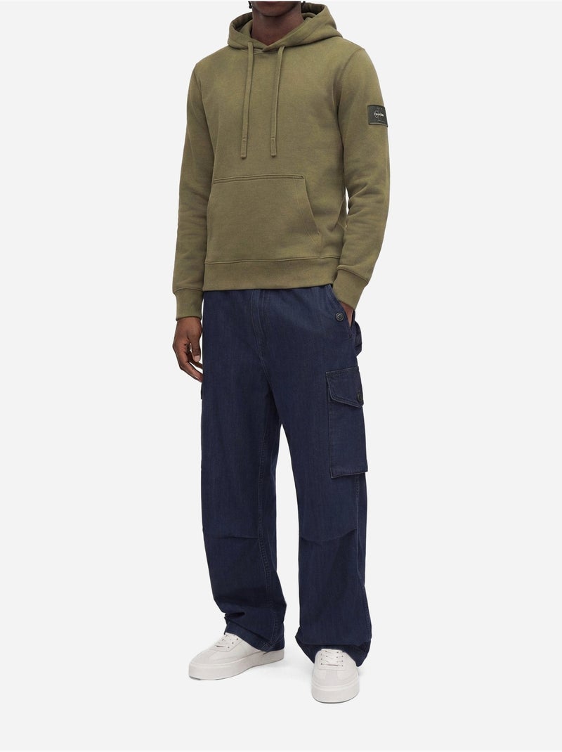 Sweat à capuche - calvin klein Vert - Kiabi