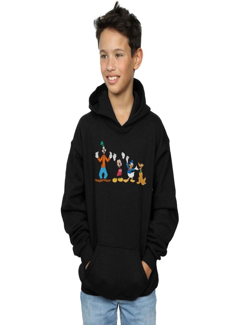 Sweat à capuche - Disney Noir - Kiabi