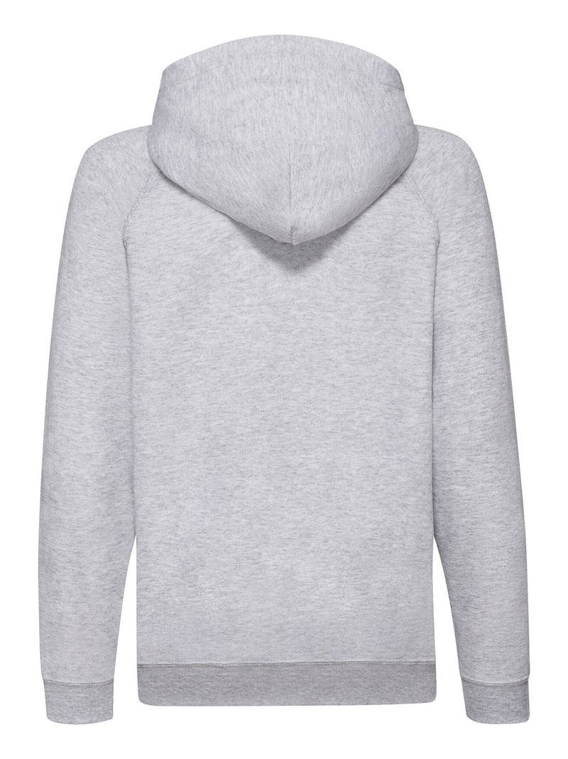 Sweat à capuche - fruit of the loom Gris chiné - Kiabi