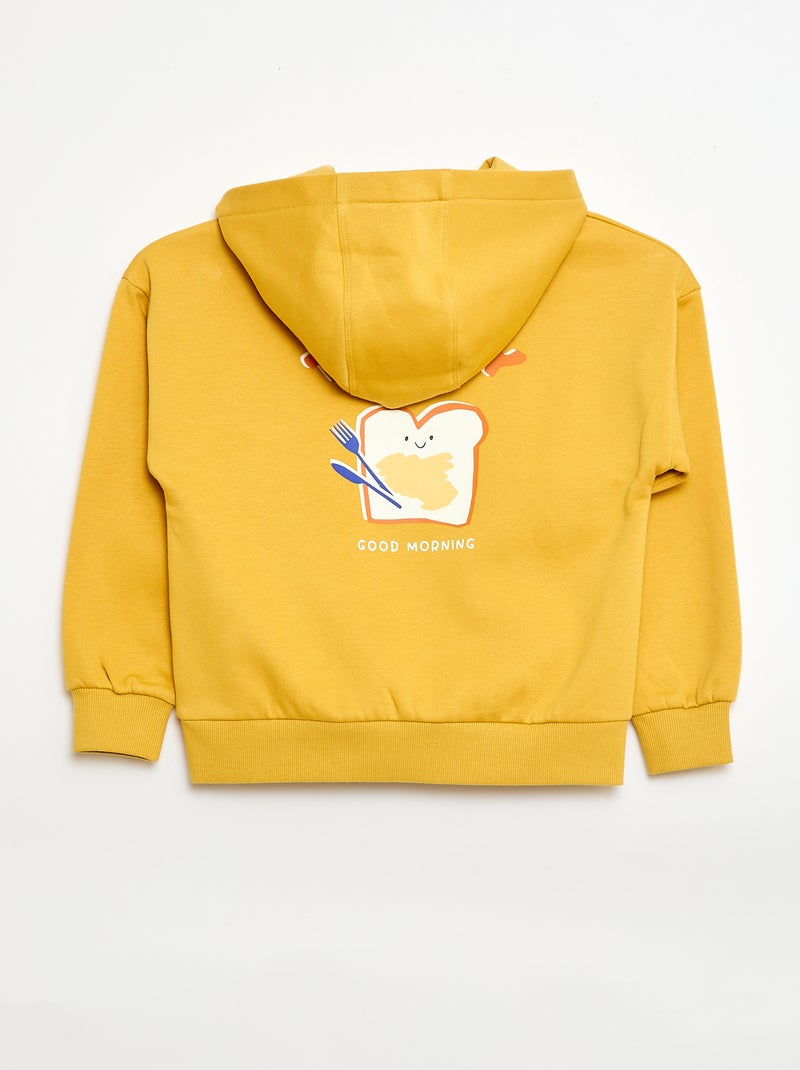 Sweat à capuche - Grafik Edition Jaune - Kiabi